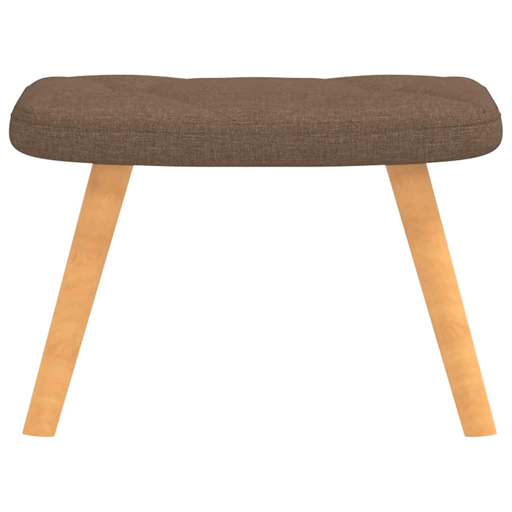 Relaxstoel met voetenbank stof bruin is nu te koop bij PeponiXL, paradijselijk wonen!