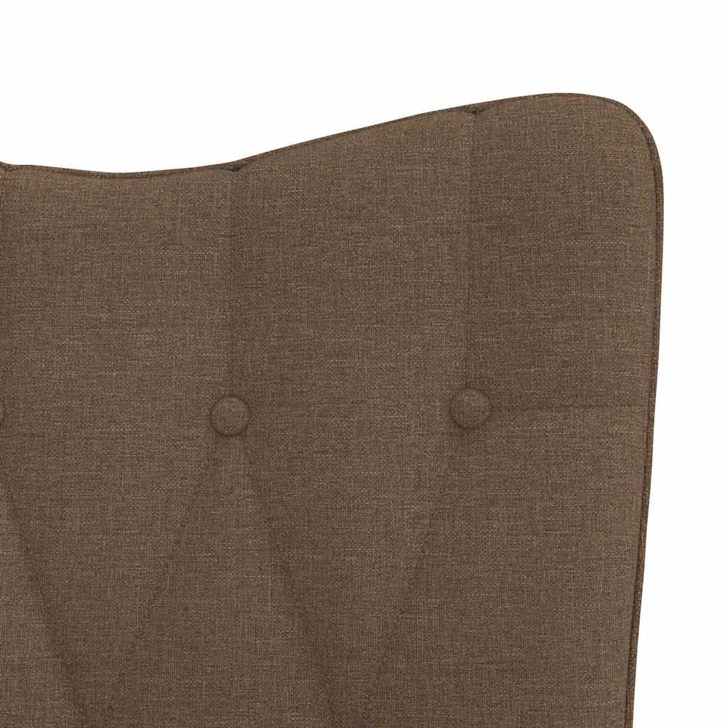 Relaxstoel met voetenbank stof bruin is nu te koop bij PeponiXL, paradijselijk wonen!