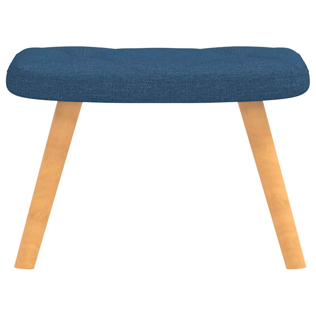 Relaxstoel met voetenbank stof blauw is nu te koop bij PeponiXL, paradijselijk wonen!