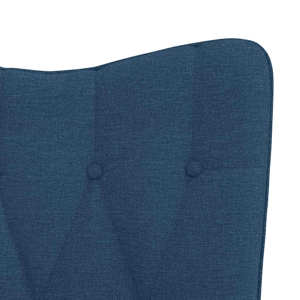 Relaxstoel met voetenbank stof blauw is nu te koop bij PeponiXL, paradijselijk wonen!