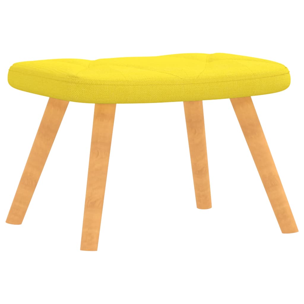 Relaxstoel met voetenbank stof mosterdgeel is nu te koop bij PeponiXL, paradijselijk wonen!