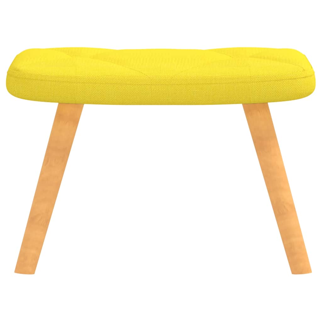 Relaxstoel met voetenbank stof mosterdgeel is nu te koop bij PeponiXL, paradijselijk wonen!