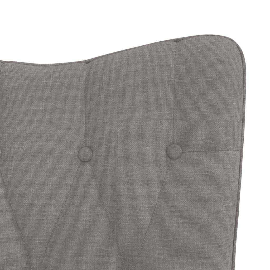 Relaxstoel met voetenbank stof taupe is nu te koop bij PeponiXL, paradijselijk wonen!