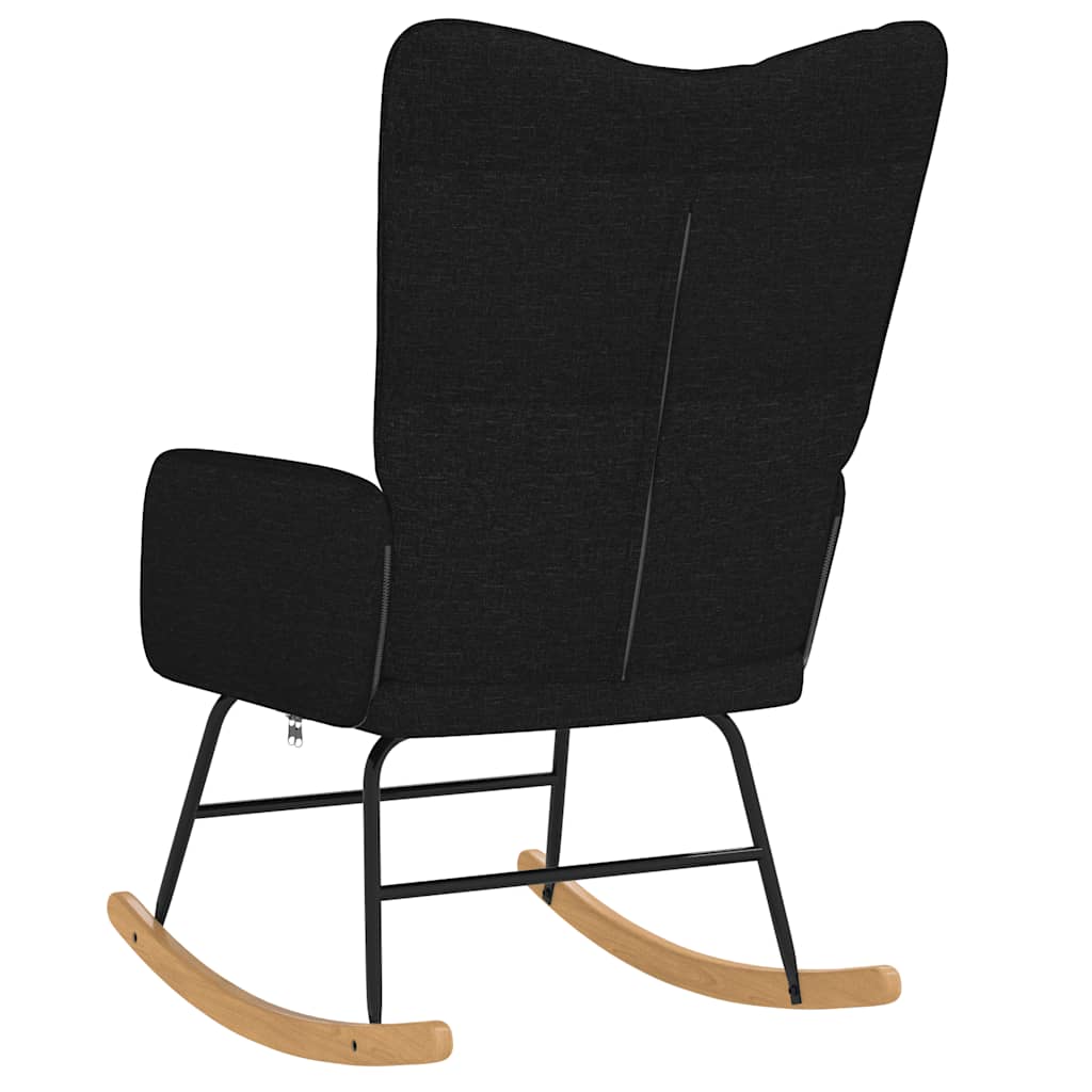Schommelstoel stof zwart is nu te koop bij PeponiXL, paradijselijk wonen!
