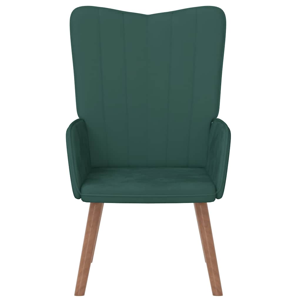 Relaxstoel fluweel donkergoen is nu te koop bij PeponiXL, paradijselijk wonen!