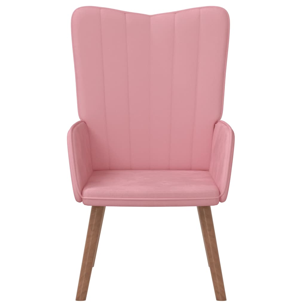 Relaxstoel fluweel roze is nu te koop bij PeponiXL, paradijselijk wonen!
