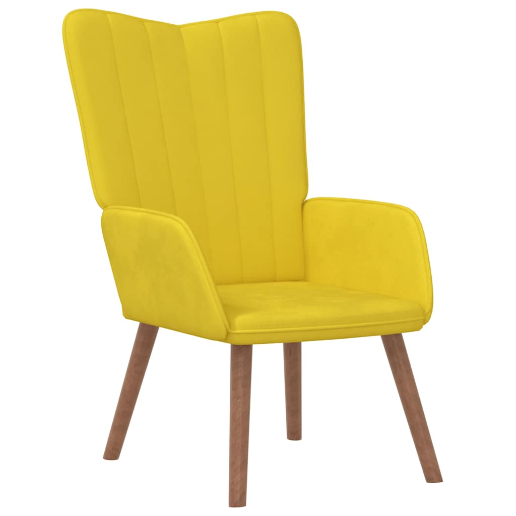 Relaxstoel fluweel mosterdgeel is nu te koop bij PeponiXL, paradijselijk wonen!