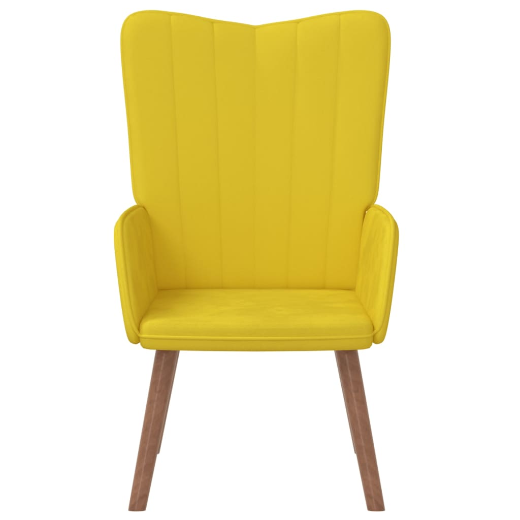 Relaxstoel fluweel mosterdgeel is nu te koop bij PeponiXL, paradijselijk wonen!