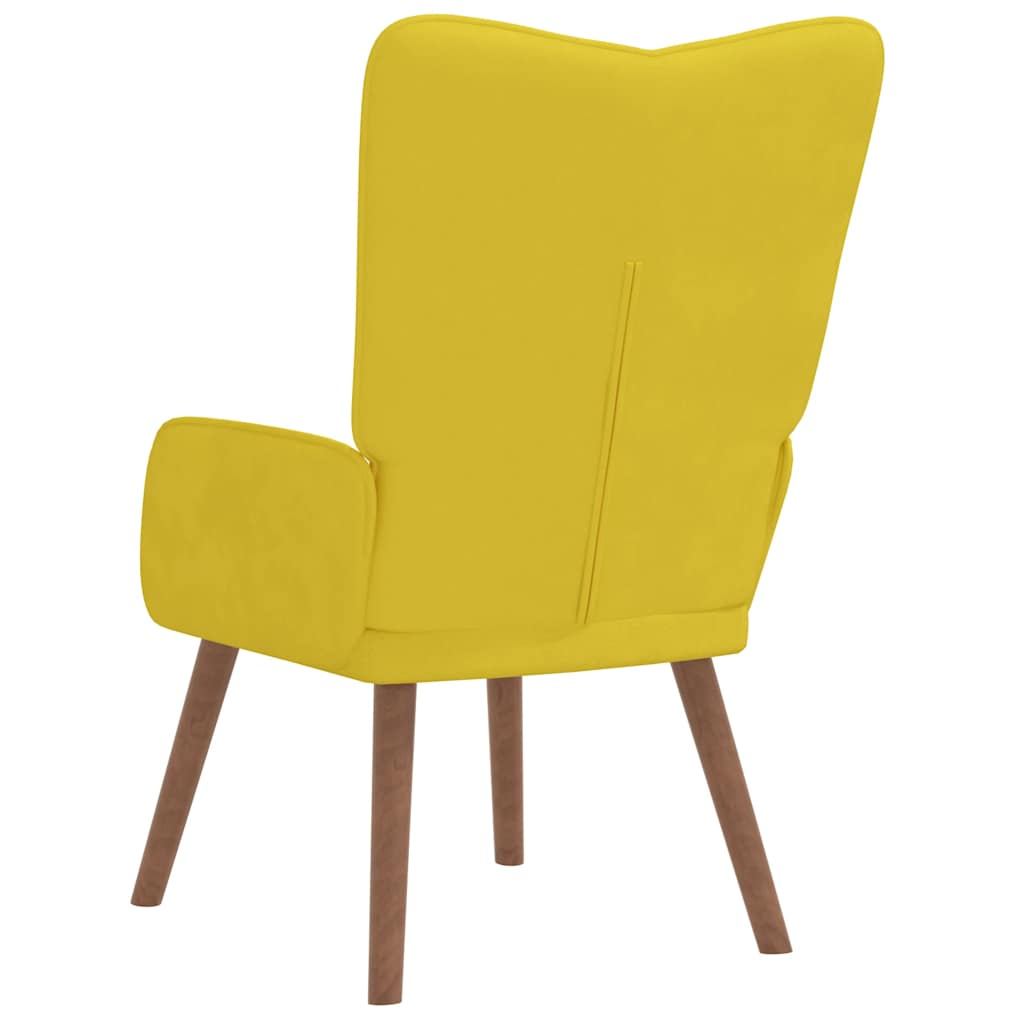 Relaxstoel fluweel mosterdgeel is nu te koop bij PeponiXL, paradijselijk wonen!
