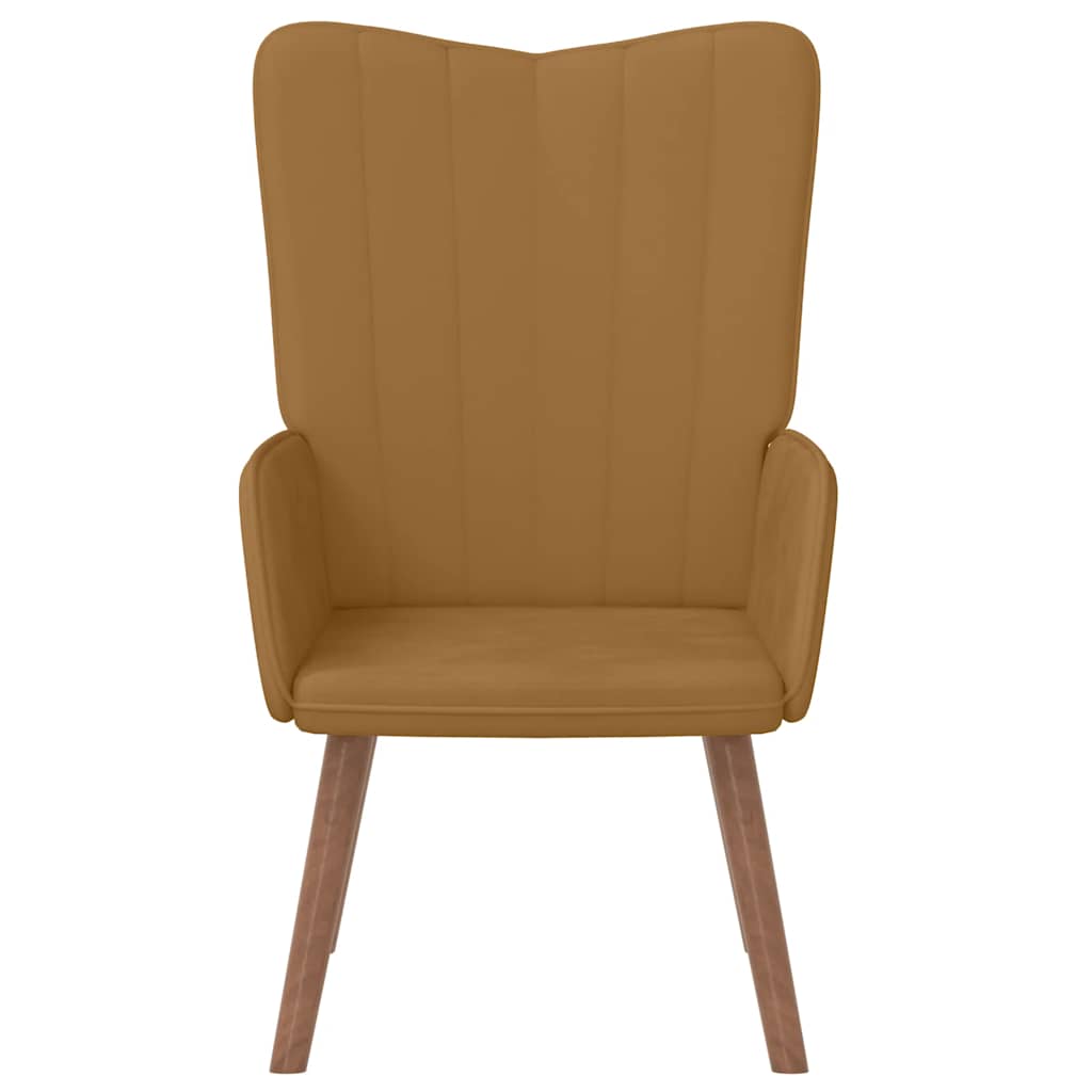 Relaxstoel fluweel bruin is nu te koop bij PeponiXL, paradijselijk wonen!