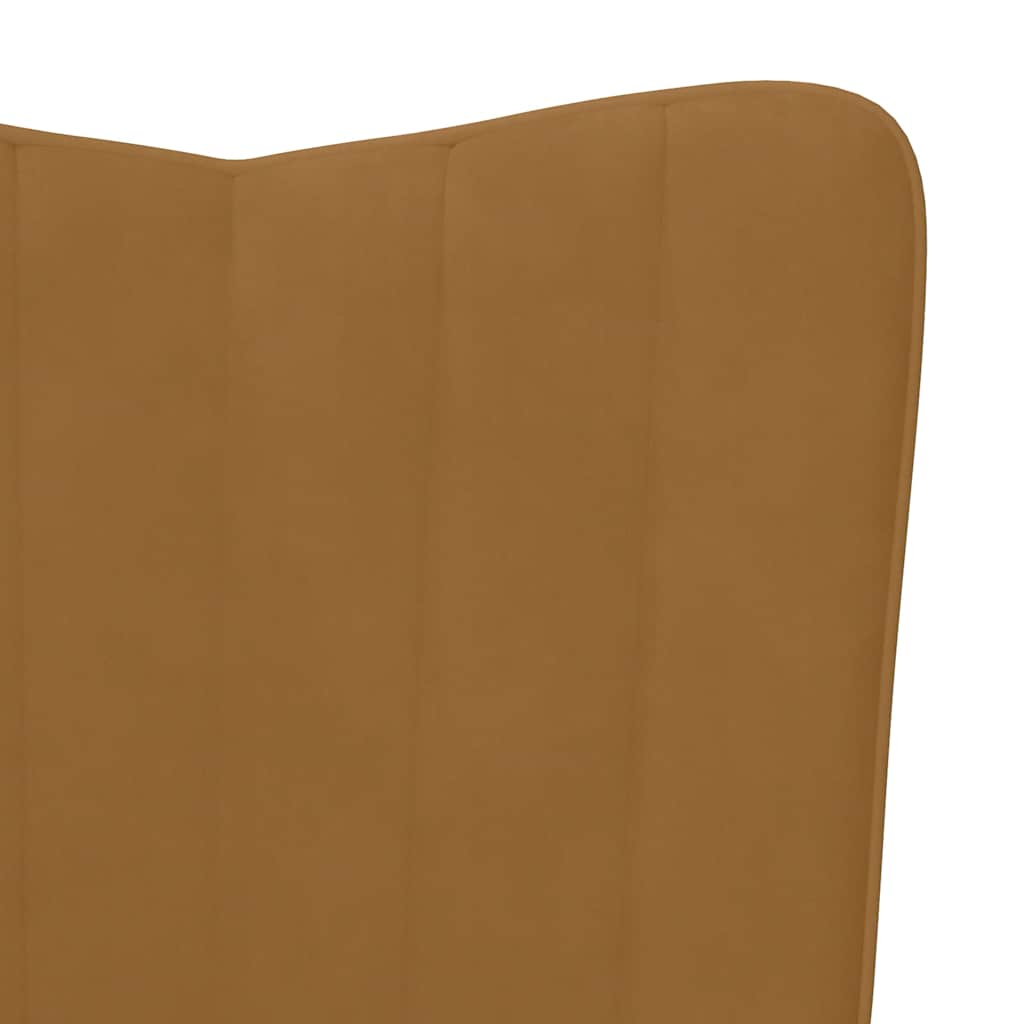 Relaxstoel fluweel bruin is nu te koop bij PeponiXL, paradijselijk wonen!