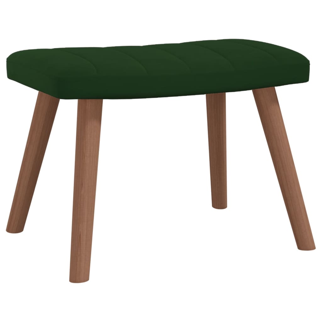 Relaxstoel met voetenbank fluweel donkergroen is nu te koop bij PeponiXL, paradijselijk wonen!