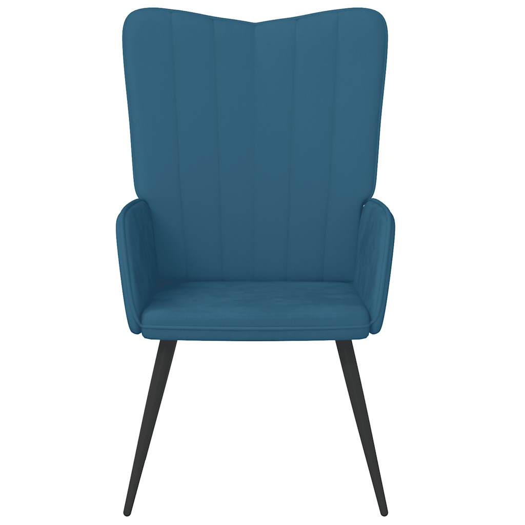 Relaxstoel fluweel blauw is nu te koop bij PeponiXL, paradijselijk wonen!