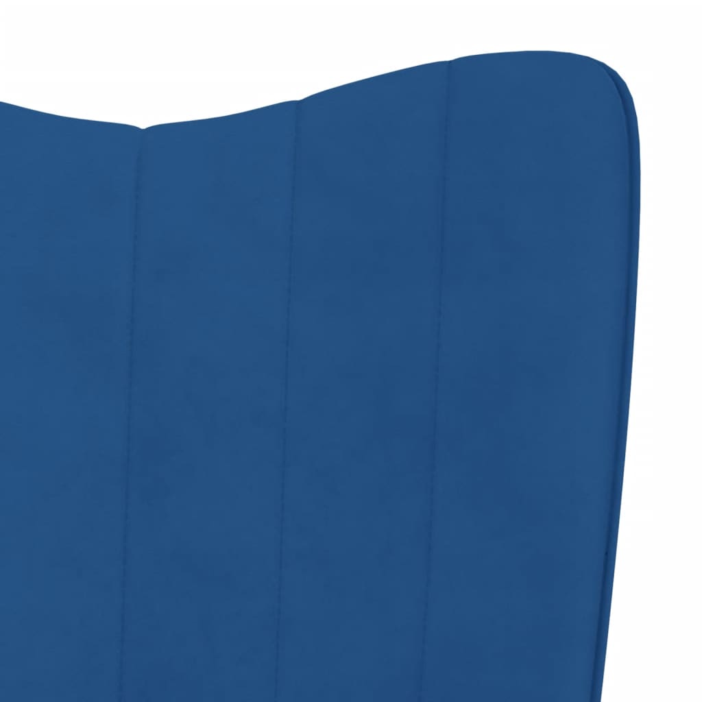 Schommelstoel fluweel blauw is nu te koop bij PeponiXL, paradijselijk wonen!