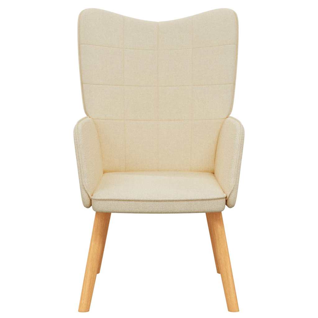 Relaxstoel stof crèmekleurig is nu te koop bij PeponiXL, paradijselijk wonen!