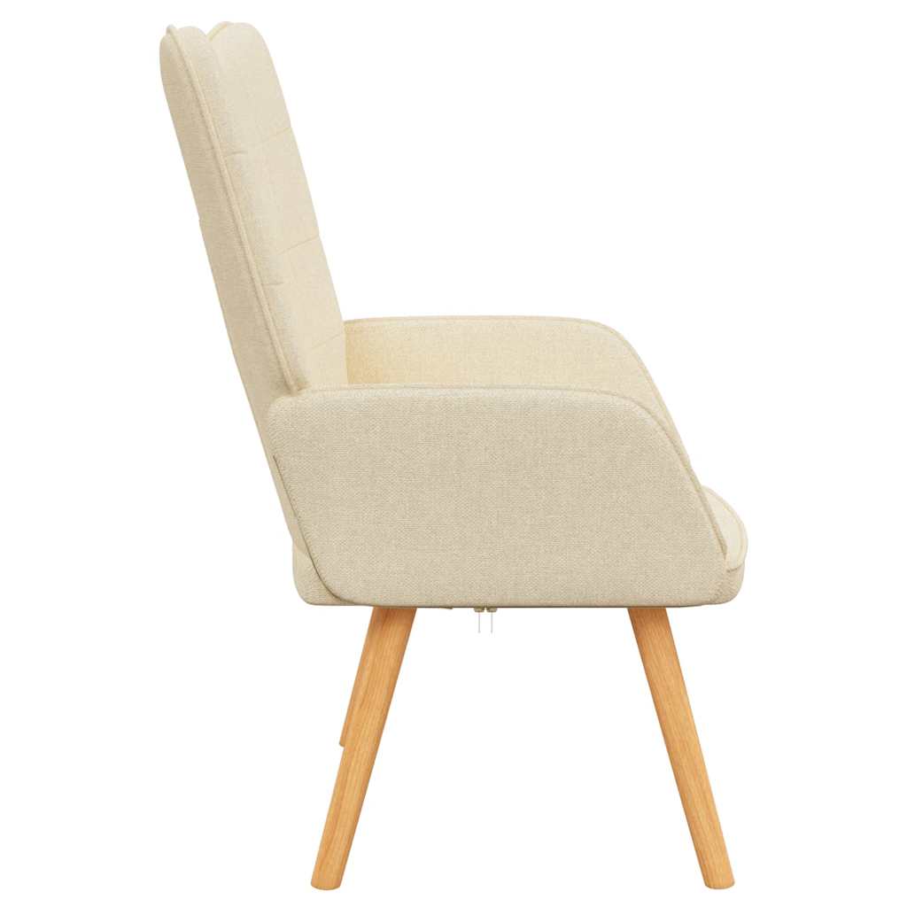 Relaxstoel stof crèmekleurig is nu te koop bij PeponiXL, paradijselijk wonen!