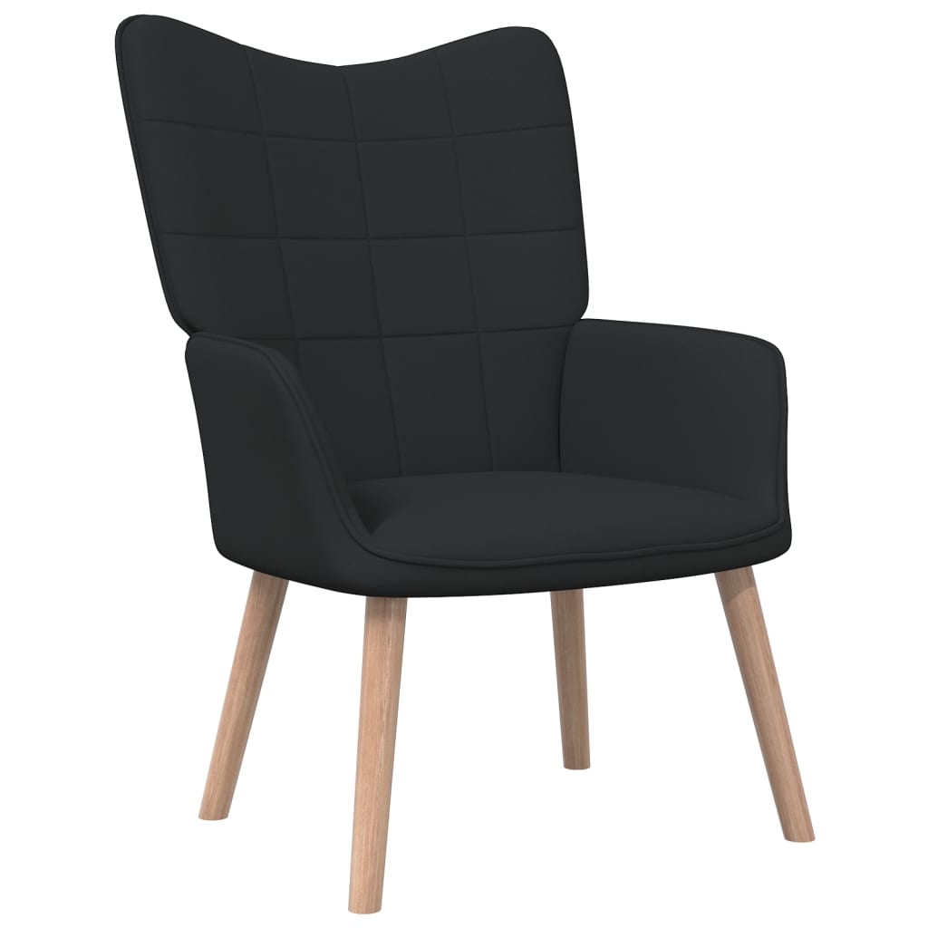 Relaxstoel stof zwart is nu te koop bij PeponiXL, paradijselijk wonen!
