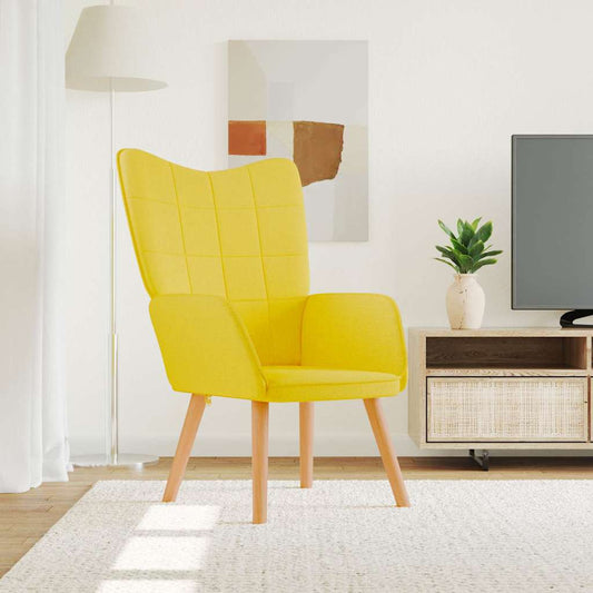 Relaxstoel stof mosterdgeel is nu te koop bij PeponiXL, paradijselijk wonen!