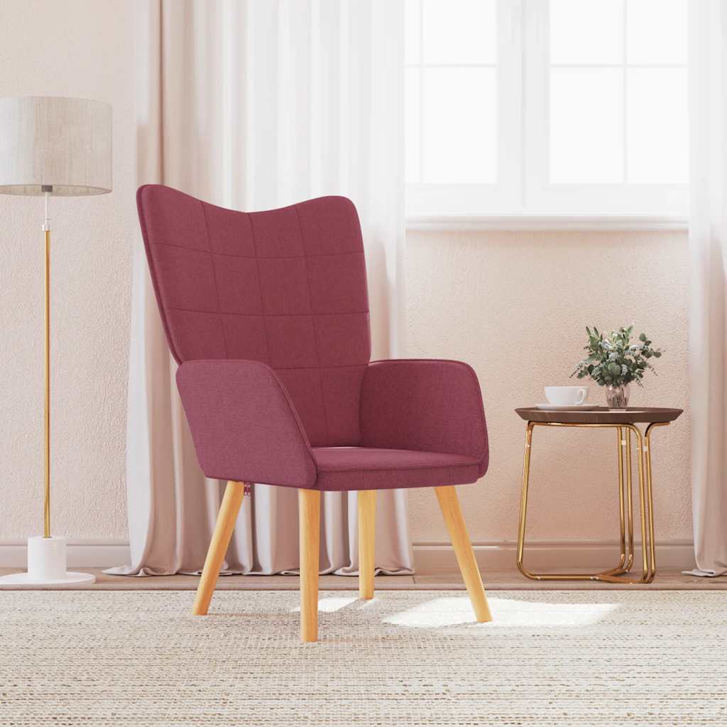 Relaxstoel stof wijnrood is nu te koop bij PeponiXL, paradijselijk wonen!