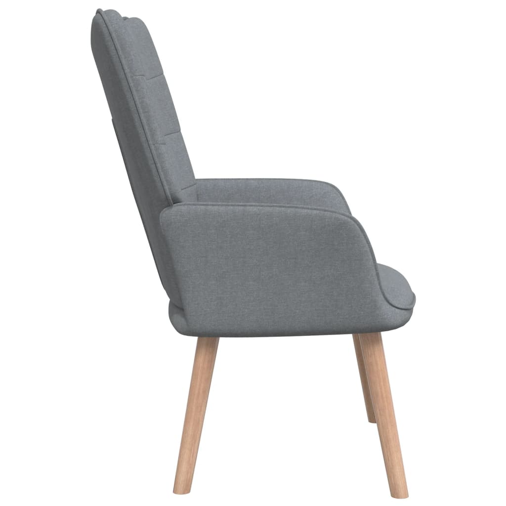 Relaxstoel met voetenbank stof lichtgrijs is nu te koop bij PeponiXL, paradijselijk wonen!
