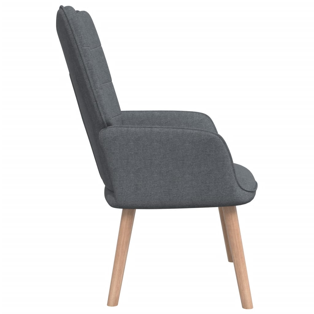 Relaxstoel met voetenbank stof donkergrijs is nu te koop bij PeponiXL, paradijselijk wonen!