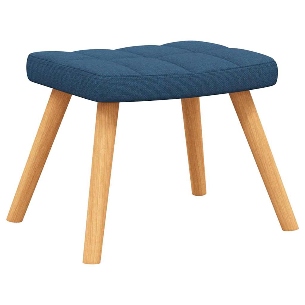 Relaxstoel met voetenbank stof blauw is nu te koop bij PeponiXL, paradijselijk wonen!