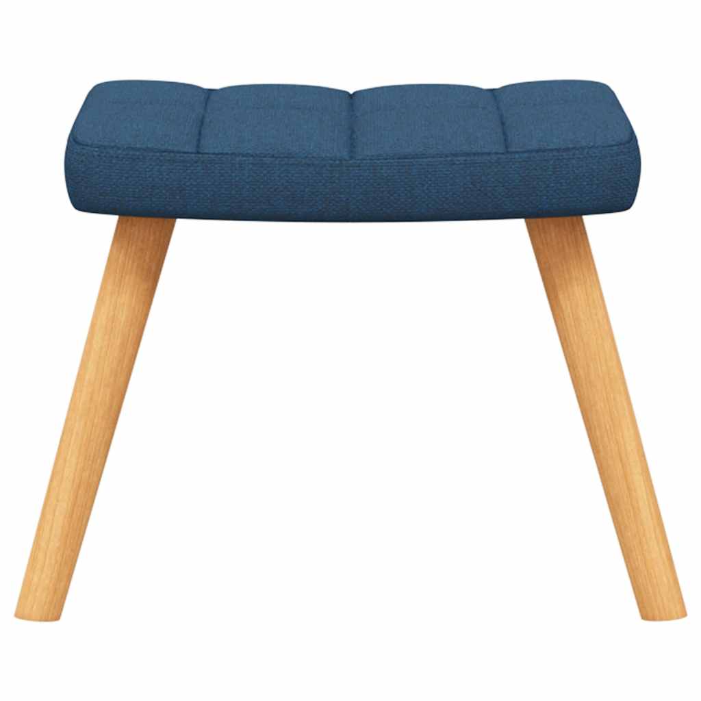 Relaxstoel met voetenbank stof blauw is nu te koop bij PeponiXL, paradijselijk wonen!