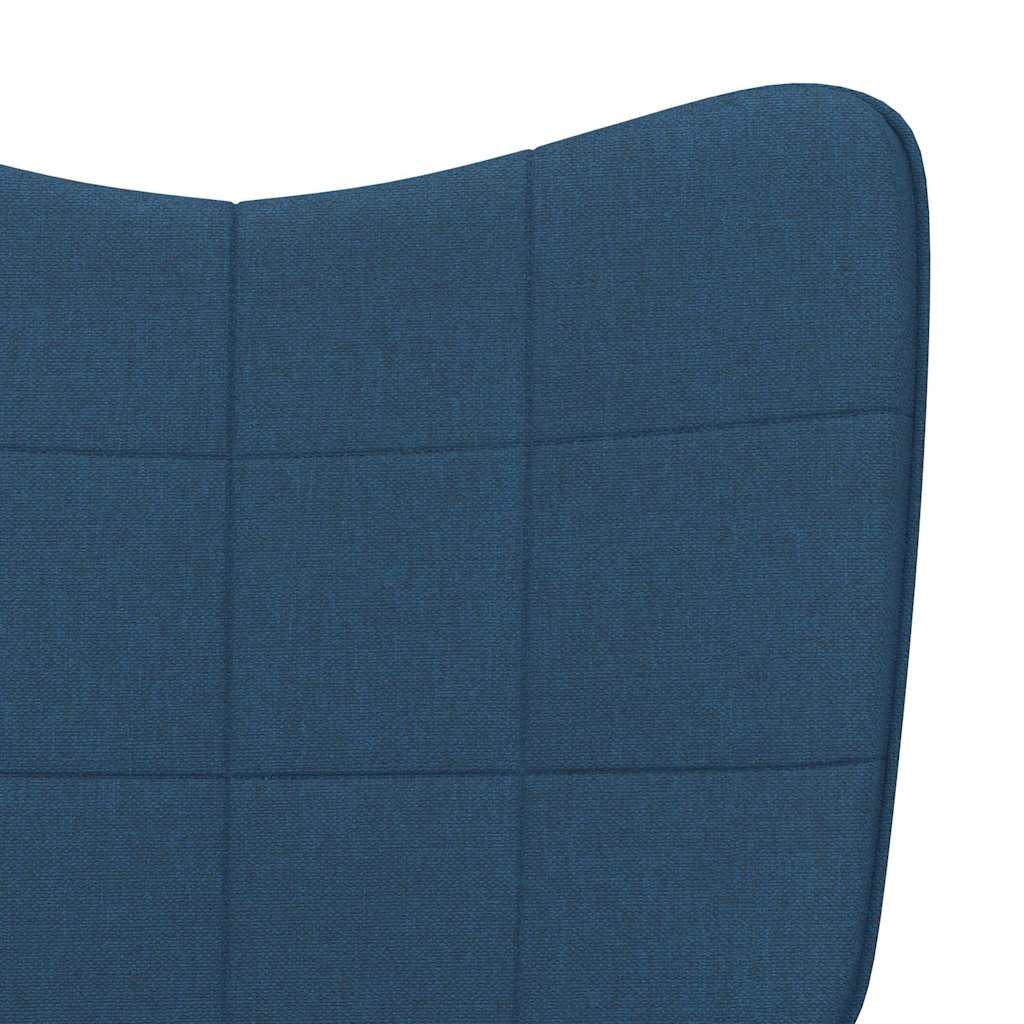 Relaxstoel met voetenbank stof blauw is nu te koop bij PeponiXL, paradijselijk wonen!