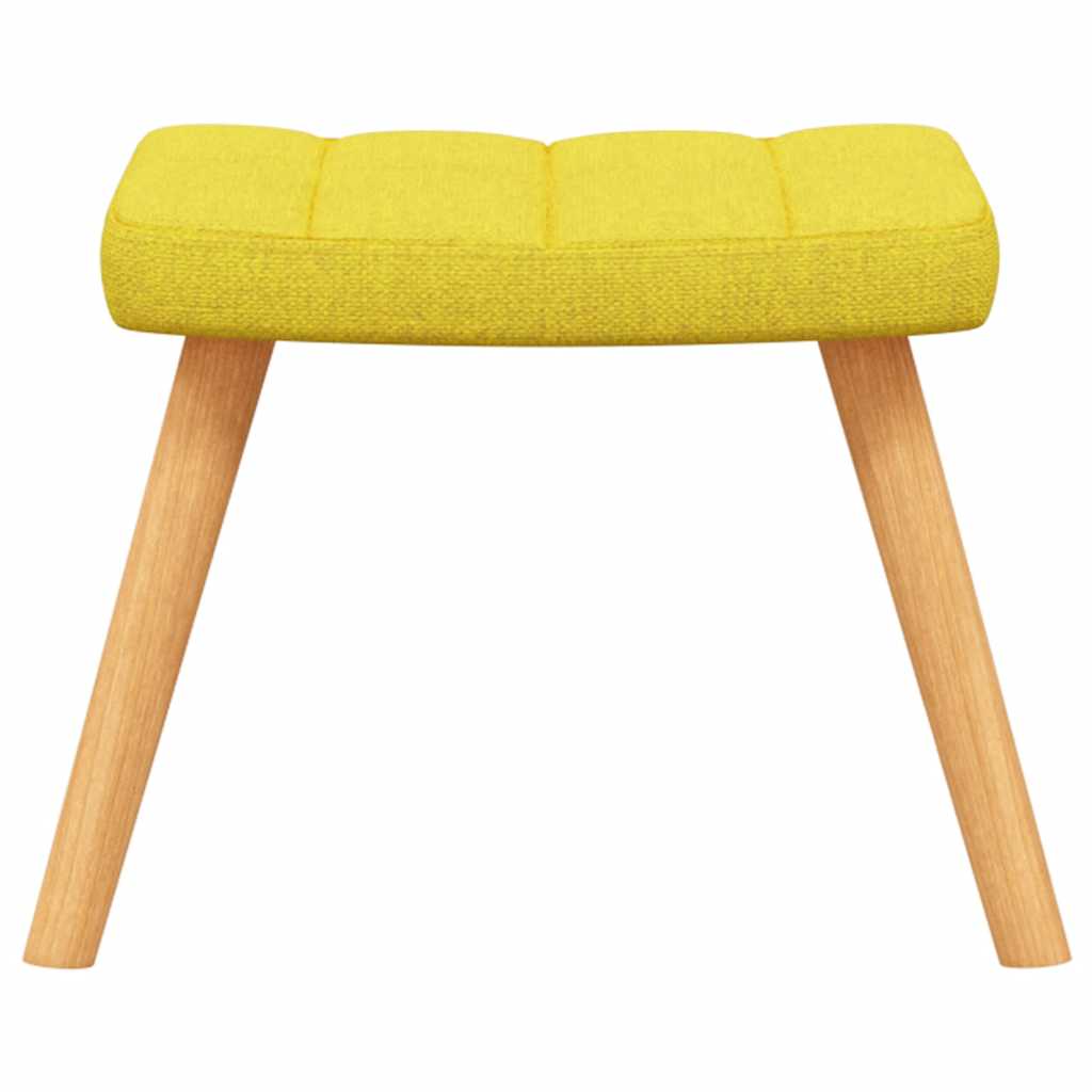 Relaxstoel met voetenbank stof mosterdgeel is nu te koop bij PeponiXL, paradijselijk wonen!