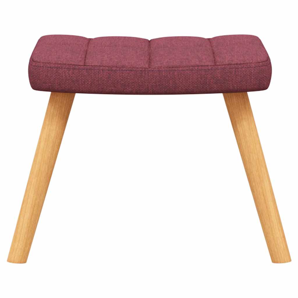 Relaxstoel met voetenbank stof wijnrood is nu te koop bij PeponiXL, paradijselijk wonen!