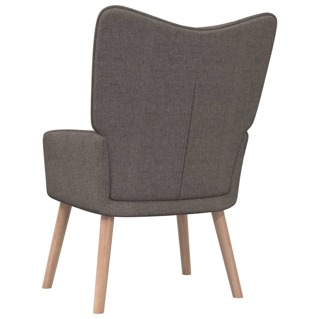 Relaxstoel met voetenbank stof taupe is nu te koop bij PeponiXL, paradijselijk wonen!