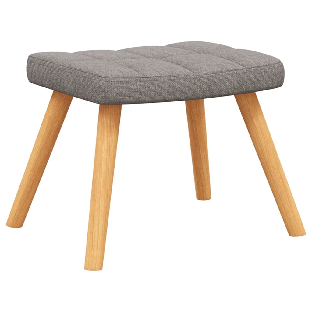 Relaxstoel met voetenbank stof taupe is nu te koop bij PeponiXL, paradijselijk wonen!