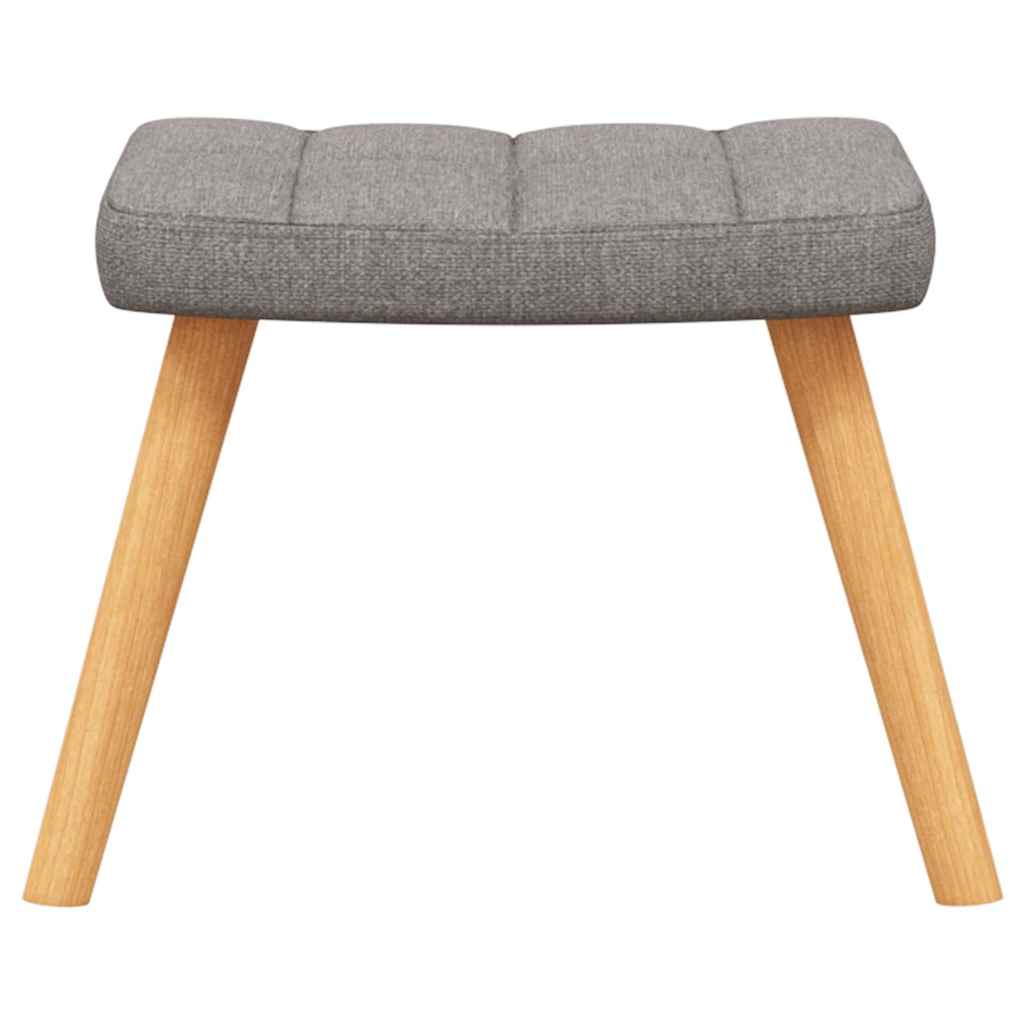Relaxstoel met voetenbank stof taupe is nu te koop bij PeponiXL, paradijselijk wonen!