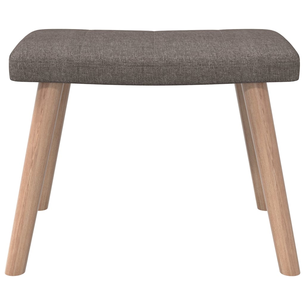 Relaxstoel met voetenbank stof taupe is nu te koop bij PeponiXL, paradijselijk wonen!