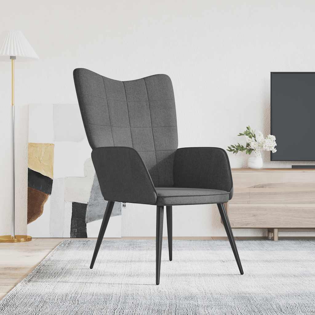 Relaxstoel stof donkergrijs is nu te koop bij PeponiXL, paradijselijk wonen!