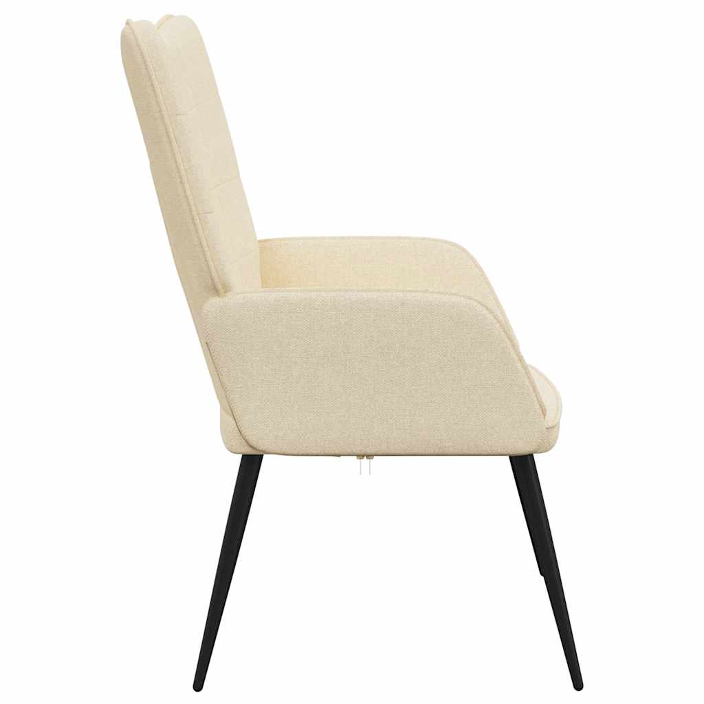 Relaxstoel stof crèmekleurig is nu te koop bij PeponiXL, paradijselijk wonen!