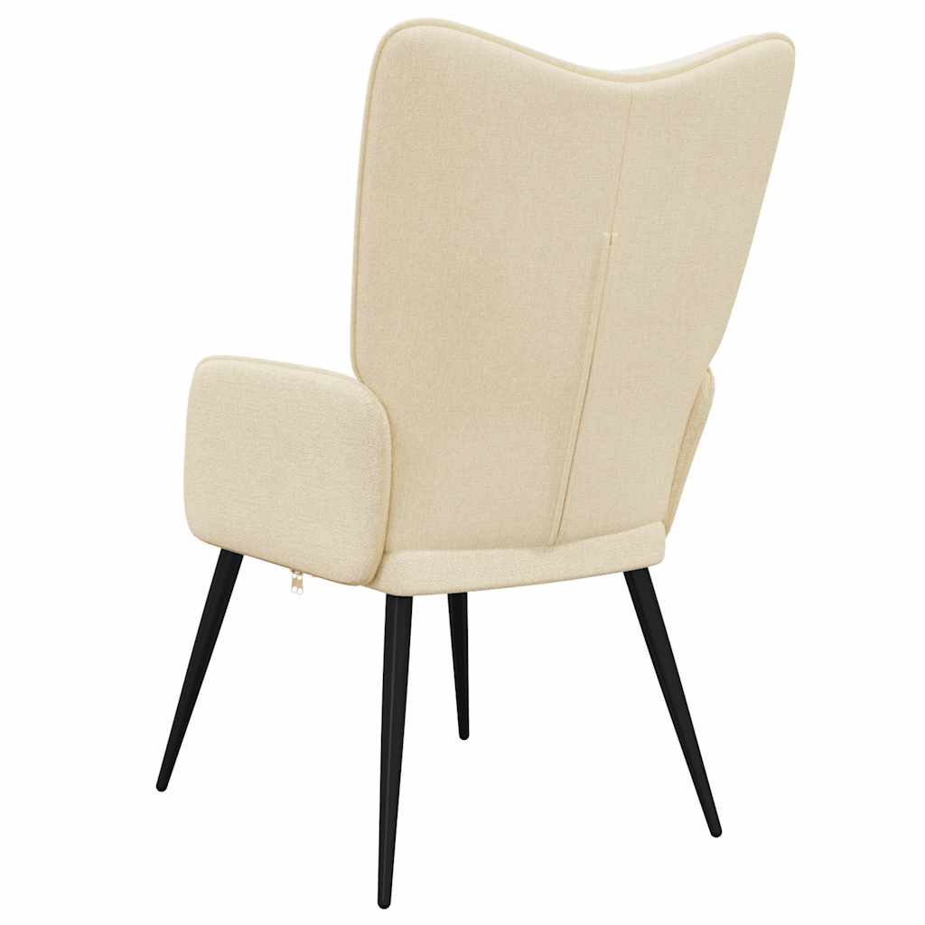 Relaxstoel stof crèmekleurig is nu te koop bij PeponiXL, paradijselijk wonen!