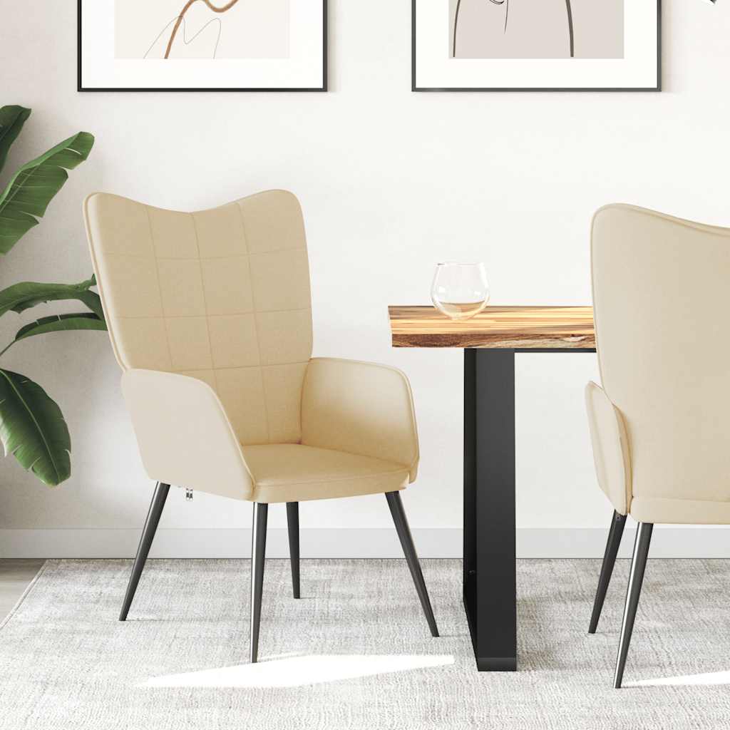 Relaxstoel stof crèmekleurig is nu te koop bij PeponiXL, paradijselijk wonen!