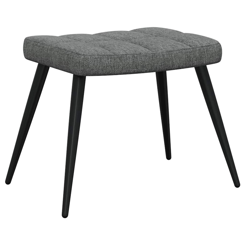 Relaxstoel met voetenbank stof donkergrijs is nu te koop bij PeponiXL, paradijselijk wonen!