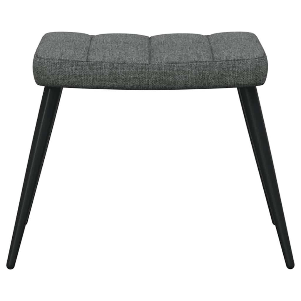 Relaxstoel met voetenbank stof donkergrijs is nu te koop bij PeponiXL, paradijselijk wonen!