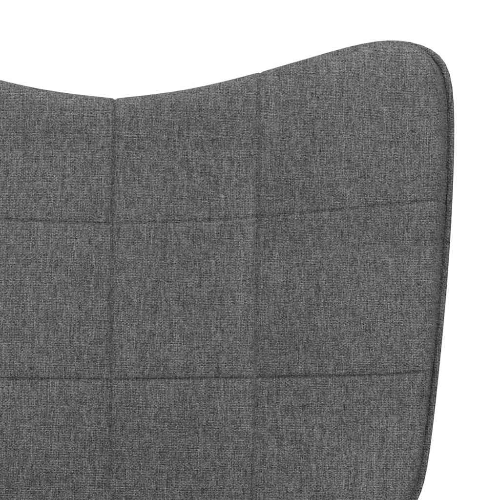 Relaxstoel met voetenbank stof donkergrijs is nu te koop bij PeponiXL, paradijselijk wonen!