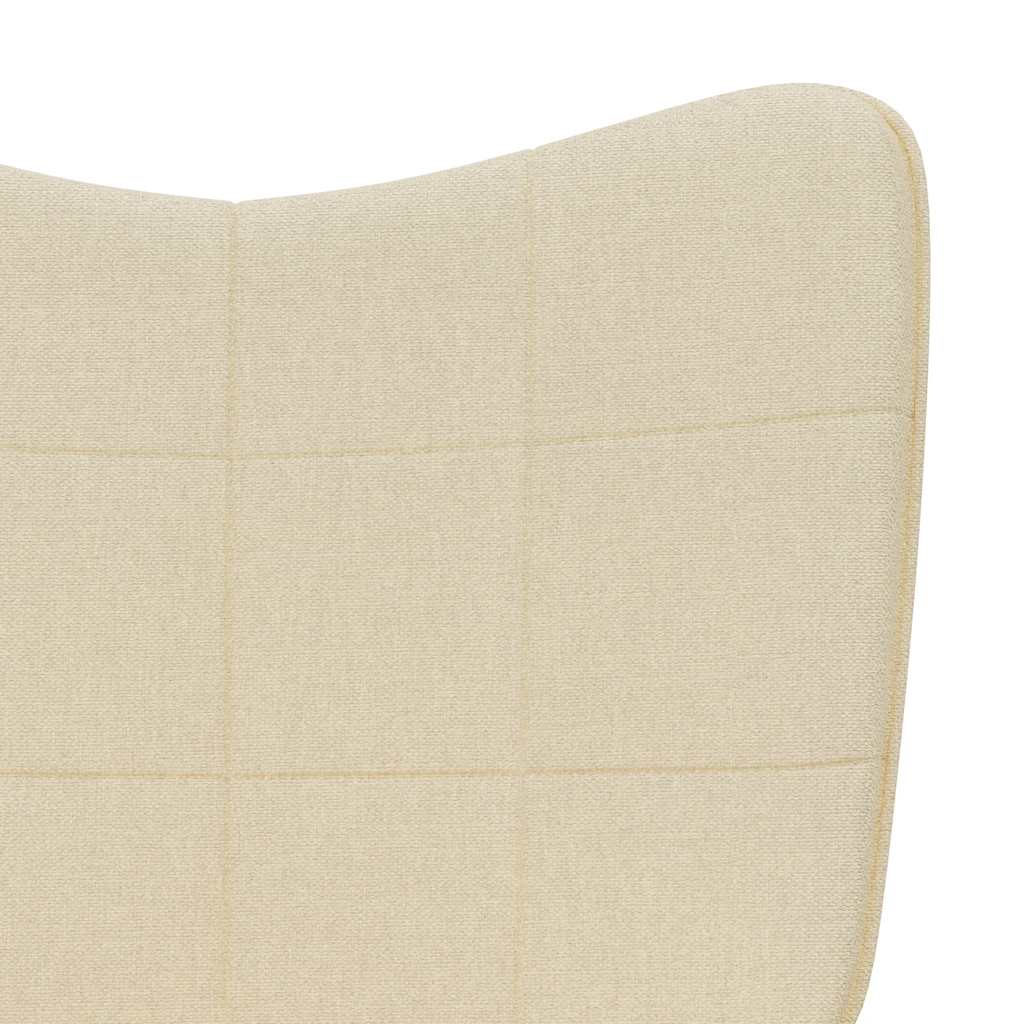 Relaxstoel met voetenbank stof crèmekleurig is nu te koop bij PeponiXL, paradijselijk wonen!