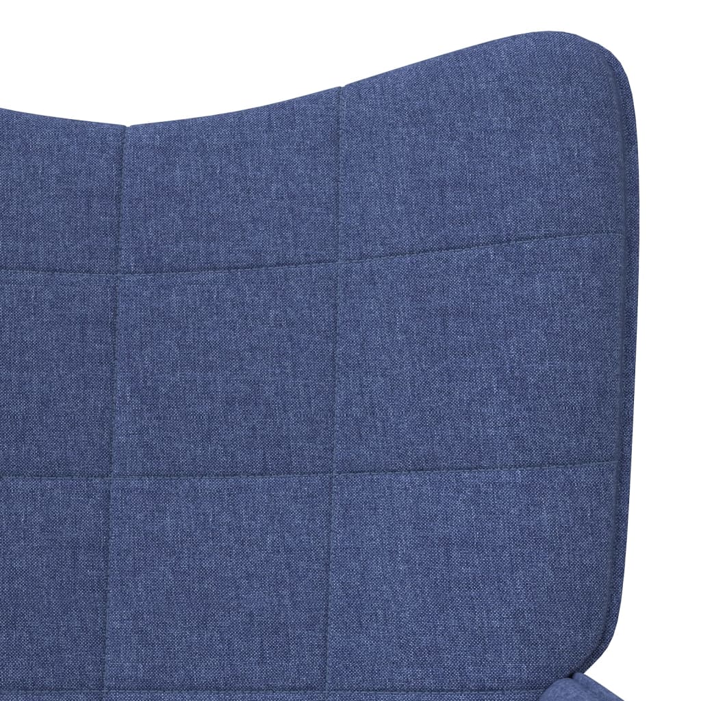 Relaxstoel met voetenbank stof blauw is nu te koop bij PeponiXL, paradijselijk wonen!