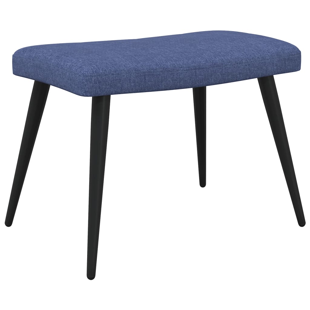 Relaxstoel met voetenbank stof blauw is nu te koop bij PeponiXL, paradijselijk wonen!