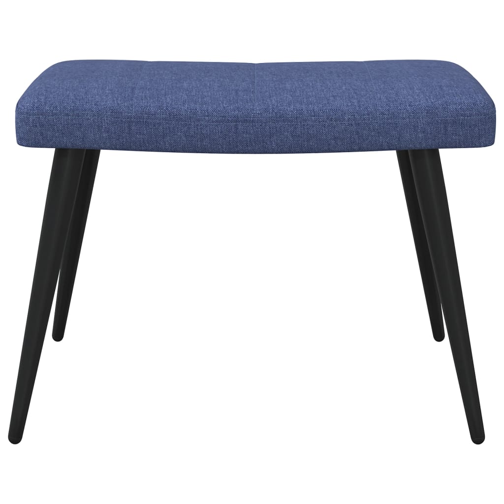 Relaxstoel met voetenbank stof blauw is nu te koop bij PeponiXL, paradijselijk wonen!