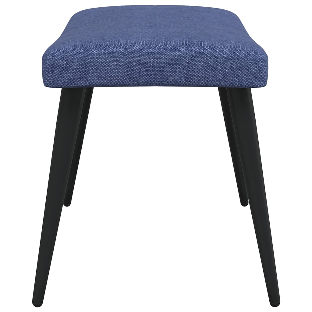Relaxstoel met voetenbank stof blauw is nu te koop bij PeponiXL, paradijselijk wonen!