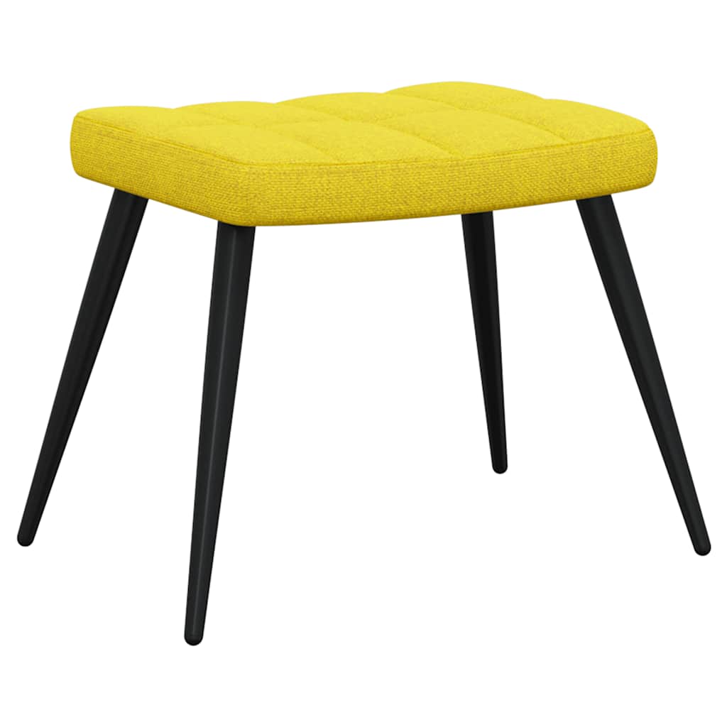 Relaxstoel met voetenbank stof mosterdgeel is nu te koop bij PeponiXL, paradijselijk wonen!