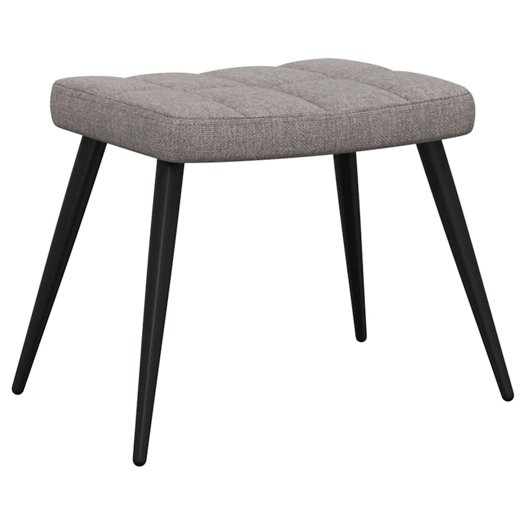 Relaxstoel met voetenbank stof taupe is nu te koop bij PeponiXL, paradijselijk wonen!