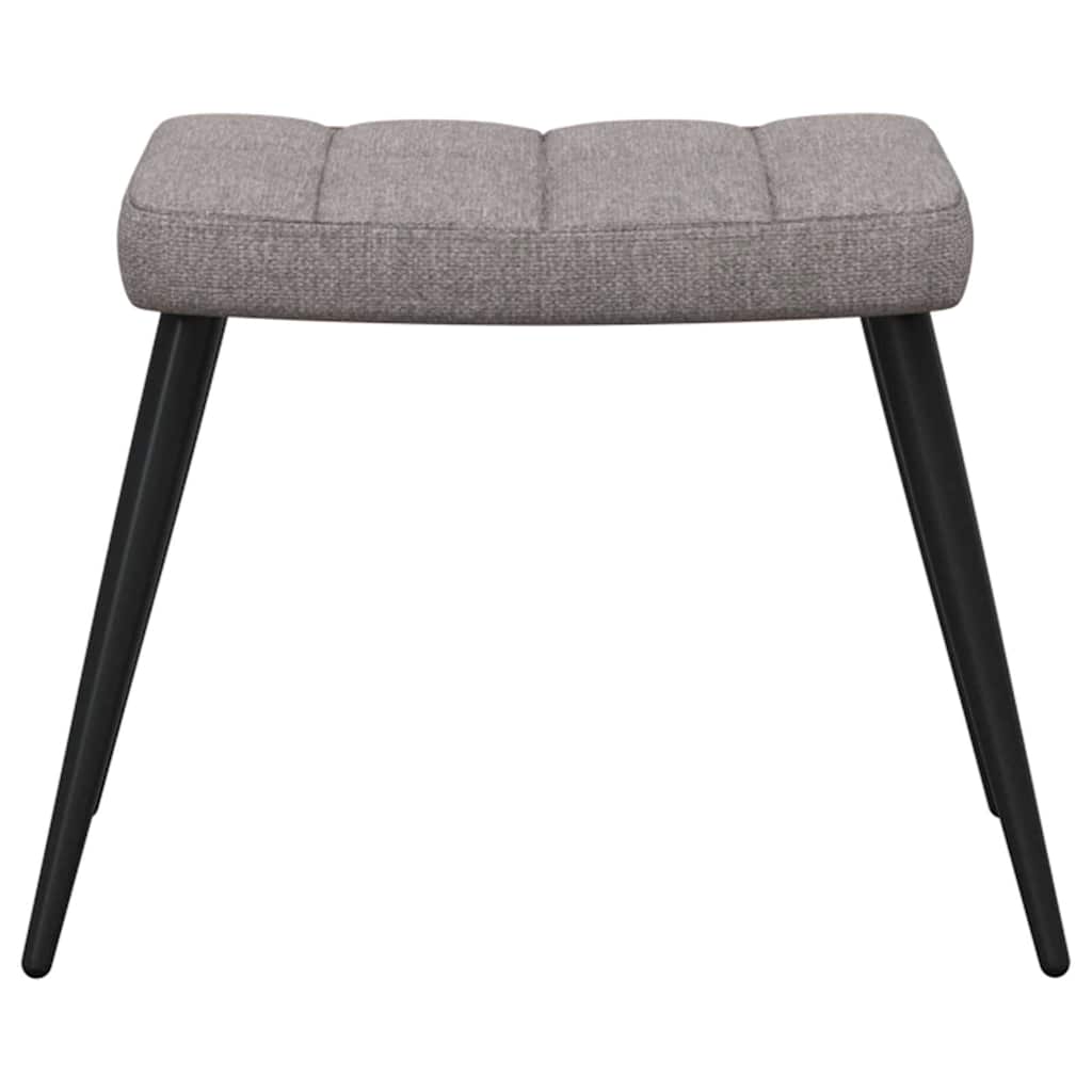 Relaxstoel met voetenbank stof taupe is nu te koop bij PeponiXL, paradijselijk wonen!