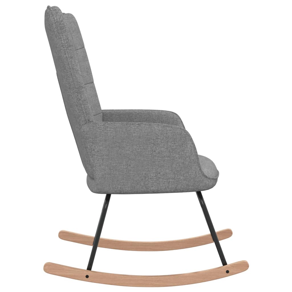 Schommelstoel stof lichtgrijs is nu te koop bij PeponiXL, paradijselijk wonen!